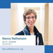 Nancy Nathanson, HD 13 - Eugene - Democrat